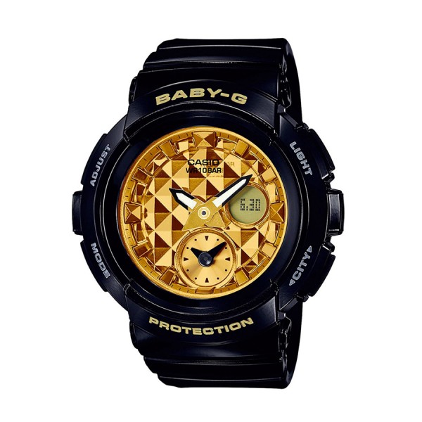 Casio Baby-G BGA-195M-1ADR Round Series Black Resin Band